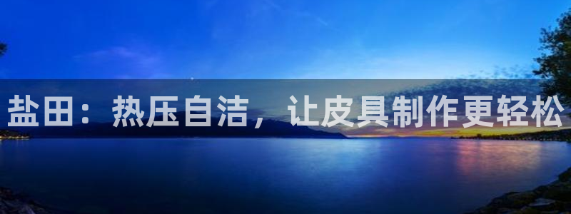 易倍单词官网下载:盐田:热压自洁,让皮具制作更轻松