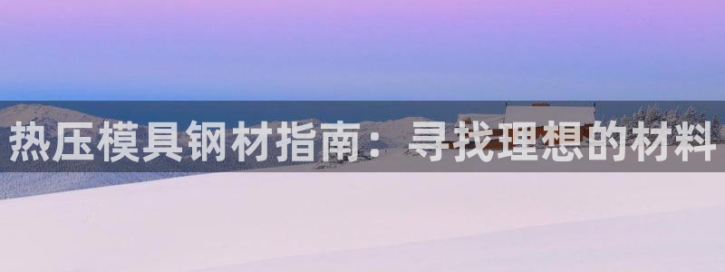 emc易倍官方下载：热压模具钢材指南：寻找理想的材料