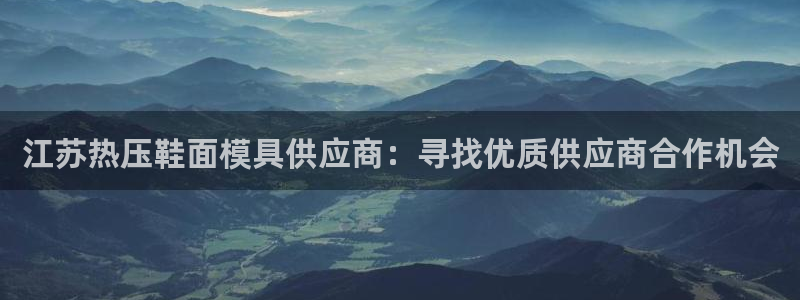emc易倍官网：江苏热压鞋面模具供应商：寻找优质供应商合